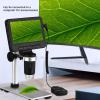 5-inch HD Display USB Microscope,Can Take Photos and Videos,1000X Magnification,Electron Microscope,90 Flip Screen,Metal Bracket,Repair Industrial Microscopes view 3