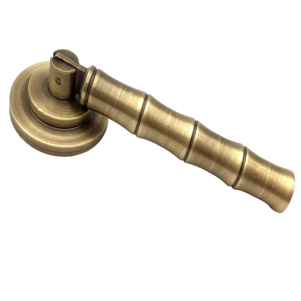 Brass Drawer Pull Brass Bamboo Knob Drop Pull, Total Length: 3.2" , Pendant Drawer Pull Cabinet Knob Handle Dresser Pulls Knob Kitchen Handles Hardware ( Color : Antique Bronze , Size : Total length: