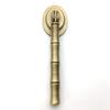 Brass Drawer Pull Brass Bamboo Knob Drop Pull, Total Length: 3.2" , Pendant Drawer Pull Cabinet Knob Handle Dresser Pulls Knob Kitchen Handles Hardware ( Color : Antique Bronze , Size : Total length: view 3