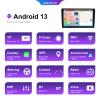 [6G+128G 8-Core] 10.1 Inch Double DIN Android 15 Car Stereo with Wireless CarPlay & Android Auto, HD Touchscreen Dash Kit with GPS WiFi FM/RDS BT5.0 32EQ DSP 59UI SWC Free Backup Camera view 2