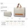 14 15 17 Inch Laptop Carrying Sleeve Case, for Men & Women, Waterproof Leather Laptop & Netbook Computer Briefcases (13-14 inches,Grey) view 2