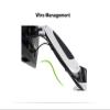 35"-55" Heavy Duty Gas Spring Full Motion Flexible LCD LED Monitor TV Wall Mount Arm view 3
