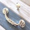 JCAKES 4.5" C-C Polished Gold Silver Bail Drawer Pull Drop Swing Handles Dresser Pulls Cabinet Knob Hardware 114 mm 4 1/2" Centers (Color : Polished Silver, Size : Round Knob) view 4