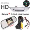 1280 x 720 Pixel Super HD Handle Strip Camera with Rear View Mirror Monitor, Boot Handle Reversing Camera Replacement for Toyota Hilux 8 MK8 Pickup Truck Masters OX AN120 AN130Revo Rocco/Invincible 50 view 3