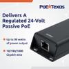 PoE Texas 24V Passive PoE Injector, DC-Powered Gigabit, 30W view 3