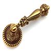 JCAKES 2.5" 3.75" C-C Cabinet Pull Handle Knob Drop Pull Antique Gold Brass Dresser Knob Drawer Handle Dresser Pulls Kitchen Door Handles Hardware 64 96 mm Centers (Size : L:3.3" (86 mm)) view 3