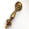 JCAKES 2.5" 3.75" C-C Cabinet Pull Handle Knob Drop Pull Antique Gold Brass Dresser Knob Drawer Handle Dresser Pulls Kitchen Door Handles Hardware 64 96 mm Centers (Size : L:3.3" (86 mm)) view 4