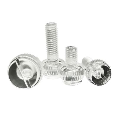 10pcs M3 to M8 Acrylic Clear Transparent Adjust Thumbscrew Hand Tighten Thumb Screw Bolt for PC Computer Case Power Supply PCI(16mm,M8)