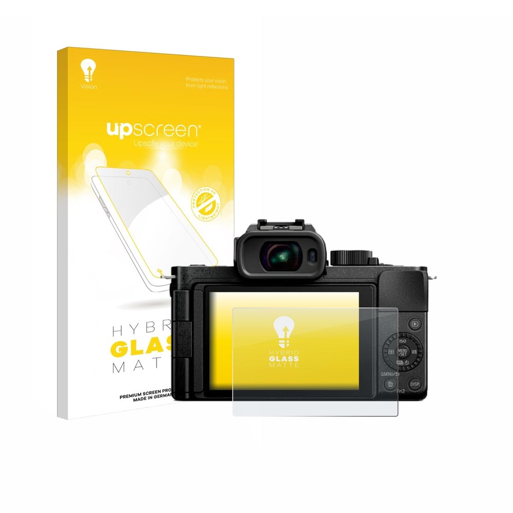upscreen Matte Screen Protector Glass Film for Panasonic Lumix DC-G100D - Anti-Glare, Anti-Fingerprint, 9H Glass Protection