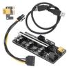 Uonlytech Pci-e 1x to 16x Extender Adapter Mining Gpu Riser Card for Pcie 1x to 16x Expansion 6-pin Power Interface High-Speed USB 3.0 view 1