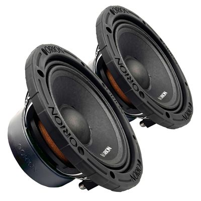 ORION XTR XTX658DC High Efficiency 6.5" Mid-Range Dust Cap Loudspeakers, 1400W Max Power, 350W RMS, 8 Ohm, 1.5" Voice Coil - Pro Car Audio Stereo, Midrange Speakers (Pair)