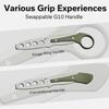 CIVIVI Varius Trainer Fixed Blade Knife for Men, Training Knife with a Kydex Sheath, a Finger Ring and Conventional Handle, 3.26" D2 Dull Blade G10 Handle C22009C-2 view 3