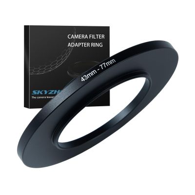 43mm to 77mm Step up Ring Filter Adapter Metal Ring Step up Rings Adapter Filter Compatible with All 77mm UV,CPL,ND,Lens Hood,Threaded Lens ect (43mm to 77mm)