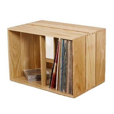 CD Record Storage Rack Vinyl Record Holder - Tabletop Vinyl Record Storage Display Shelf - Stackable Wooden Vinyl Record LP Storage Cabinet Display Stand Record Storage Holder