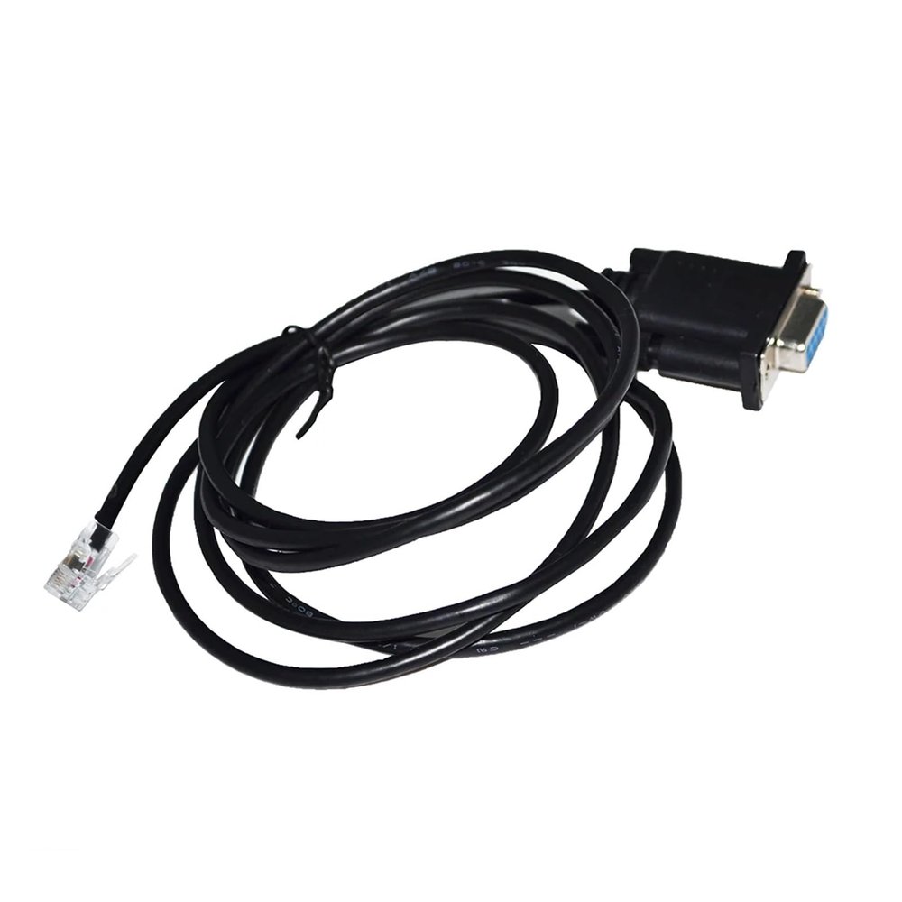 ARTICHOKE RS232 RJ11 RJ12 to DB9 9-PIN 6P4C Adapter Serial Cable Fit Compatible DMKE J6 RS-232 Port Parameter DEBUGGER Console Controller KABLE(1.8M)