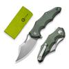 CIVIVI Chiro Cool Pocket Knife for EDC, Folding Knife with Flipper 3.1" 14C28N Blade Canvas Micarta Handle, Utility Knife for Men Women C23046-2 view 1