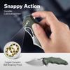 CIVIVI Chiro Cool Pocket Knife for EDC, Folding Knife with Flipper 3.1" 14C28N Blade Canvas Micarta Handle, Utility Knife for Men Women C23046-2 view 4