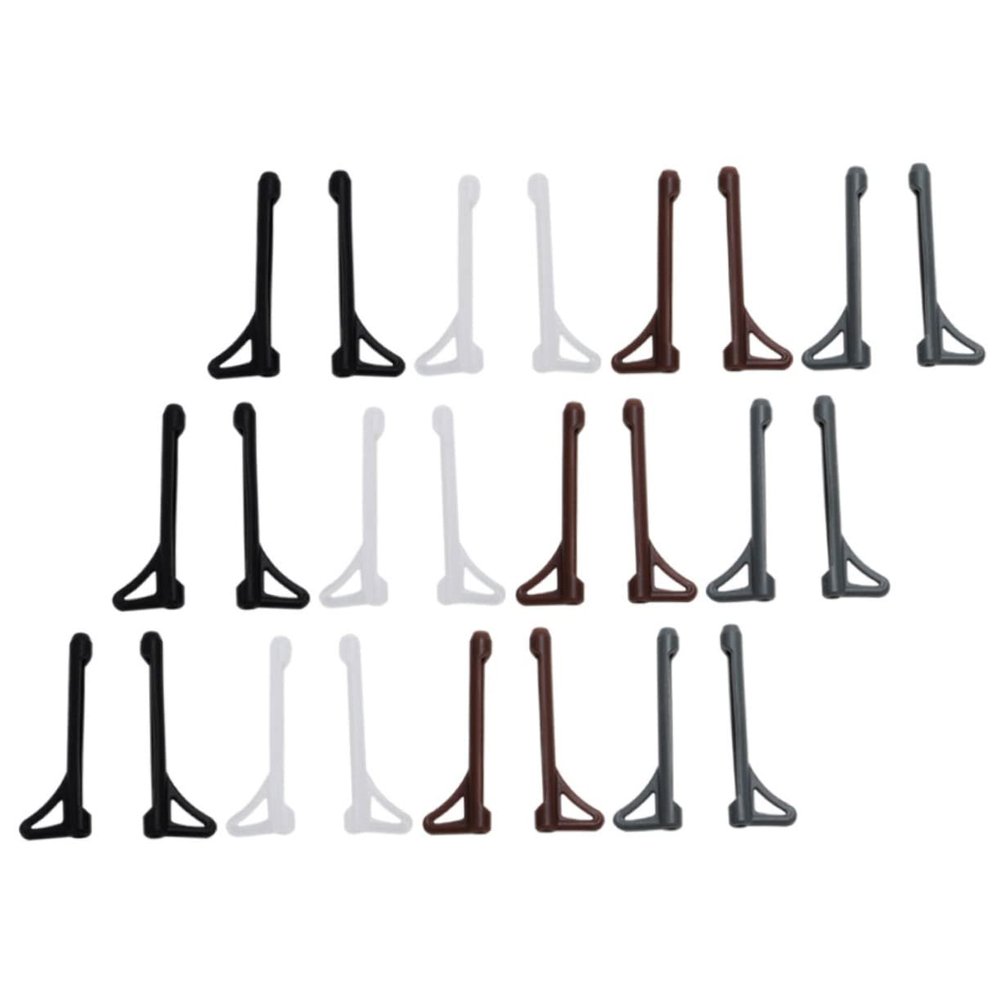 Homoyoyo 12 Pairs Silicone Temples Wax Glasses Tightening Kit Glasses Ear Hook Ear Frame