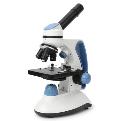 BNZCZY Monocular Microscope,Can Be Connected to Mobile Phone,Biological Compound Microscope,Take Photos and Videos,Up and Down LED Electric Light Source,for Students, Adults, Beginners