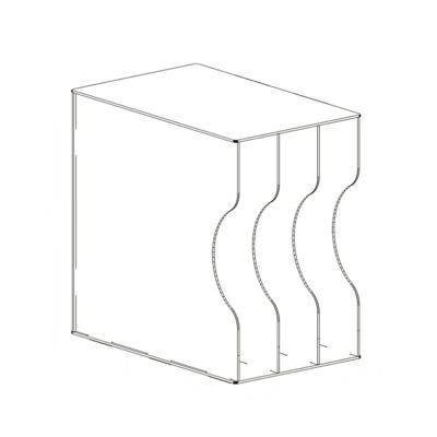 WAOCEO CD Record Storage Rack Fully Transparent Vinyl Record Rack Classical Nostalgic Storage Rack Vinyl Disc Storage Box CD Rack Collection Box Record Storage Holder (Color : B)