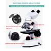 Binocular Led Compound Microscope,with Dual Light Sources,HD Display,for Children, Students and Adults,Biological Compound Microscope,2000X Magnification,for Schools and Laboratories view 4