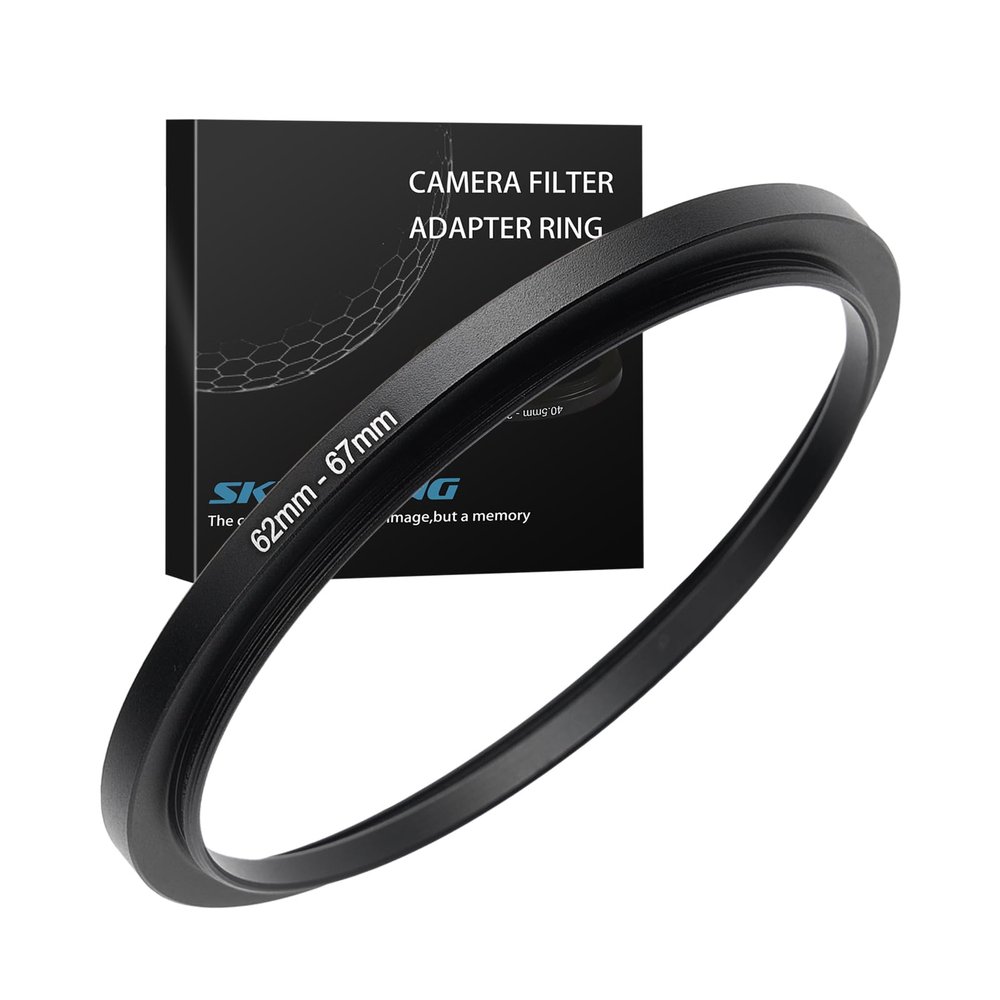 62mm to 67mm Step up Ring Filter Adapter Metal Ring Step up Rings Adapter Filter Compatible with All 67mm UV,CPL,ND,Lens Hood,Threaded Lens ect (62mm to 67mm)