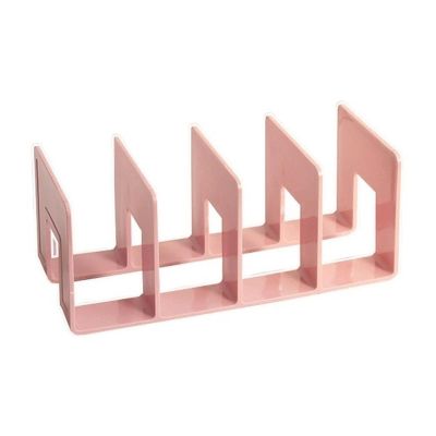 WAOCEO CD Record Storage Rack Vinyl Record Storage Holder, Colored Acrylic Record Display Rack, Desktop Bookshelf Organizer Creative Record Display Rack Record Storage Holder (Size : 005)