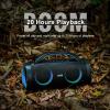 DOSS Extreme Boom Pro Loud Bluetooth Speaker with 100W Stereo Sound, Extra Bass, 20H Playtime, Party-Sync Led Lights, Built-in Power Bank, IPX6 Waterproof for Outdoor, Camping, Travel-Blue view 3