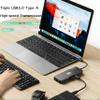 ANZGO Laptop USB C Docking Station Dual Monitor, USB C to Dual HDMI Adapter with Dual 4K@60Hz HDMI, 4K@60Hz DP, Max 100W PD, 3 USB3.0 Ports, 1000M Ethernet, for Dell XPS/HP/Lenovo/Surface/MacBook view 4