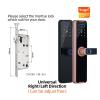 MiJob Tuya App Electronic Door Lock Biometric Fingerprint Password Smart Card WiFi Remote Unlocking Keyless Lock Smart Door Lock Unlock Methods: Tuya APP/Fingerprint/Password/Smart Card/Key Unlock ( view 2