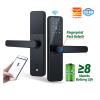MiJob Tuya App Electronic Door Lock Biometric Fingerprint Password Smart Card WiFi Remote Unlocking Keyless Lock Smart Door Lock Unlock Methods: Tuya APP/Fingerprint/Password/Smart Card/Key Unlock ( view 3