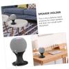 DirectNine Basics 2pcs Tabletop Speaker Holder for Audio Stand Elegant Design for Home Use Finish Desktop Accessory view 4