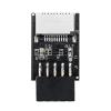 Yuly Motherboard USB 2.0 9Pin to Type-E Key-A Front Connector Converter Mainboard 9-Pin Type E Adapter 9 Pin USB Header to Female USB view 1