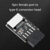Yuly Motherboard USB 2.0 9Pin to Type-E Key-A Front Connector Converter Mainboard 9-Pin Type E Adapter 9 Pin USB Header to Female USB view 3
