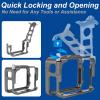Aluminum Cage for Insta 360 Ace Frame Accessories, Protective Housing Shell with Tempering Glass Lens Case view 4