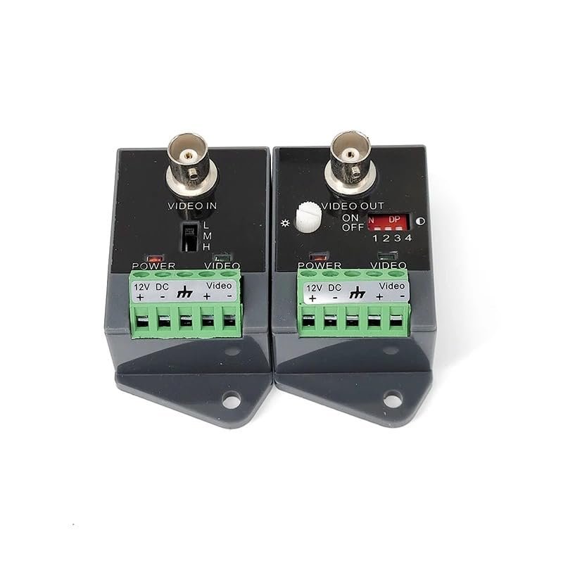 Coolotic Active HD Video Balun for CCTV Video Transmission System TVI CVI AHD CVBS CCTV Receiver Over UTP Distance Up to 9000ft