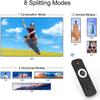 HDMI Video Wall Controller 2X2,4K x 2K HD Display,180 Degree Rotate, 8 Splicing Modes 2x2,1x2,1x3,1x4,2x1,3x1,4x1, Input 4K and Output 1080P, Streaming Media Video Device view 4