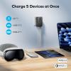 MOMAX 5-in-1 Universal Travel Adapter, GaN 140W International Power Adapter, 3 USB-C PD Fast Charging & 1 USB-A QC, 1 AC, All-in-one International Plug Adapter for Travel European UK AUS JP view 3
