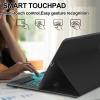 Case and Keyboard for iPad 9th/8th/7th Generation 10.2 inch, Detachable Wireless Keyboard with Smart Touchpad, 7 Color Backlit, Slim Folio Cover with Pencil Holder for iPad Air 3rd/Pro 10.5 inch Grey view 2