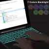 Case and Keyboard for iPad 9th/8th/7th Generation 10.2 inch, Detachable Wireless Keyboard with Smart Touchpad, 7 Color Backlit, Slim Folio Cover with Pencil Holder for iPad Air 3rd/Pro 10.5 inch Grey view 3