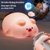 Myratts Cute Pig Night Light, 3 Level Dimmable Nursery Nightlight, Kawaii Lamps Squishy Silicone Rechargeable Touch Lamp, Best Gift for Kids Adults Room Decor view 3