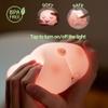 Myratts Cute Pig Night Light, 3 Level Dimmable Nursery Nightlight, Kawaii Lamps Squishy Silicone Rechargeable Touch Lamp, Best Gift for Kids Adults Room Decor view 4