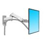 F300 F150 Gas Spring 24-35 Inch LED TV Wall Mount Monitor Holder Ergonomic Mount Arm Max. VESA 100 * 100mm Loading 3-12kgs (Color : F300- Silver Grey) view 2