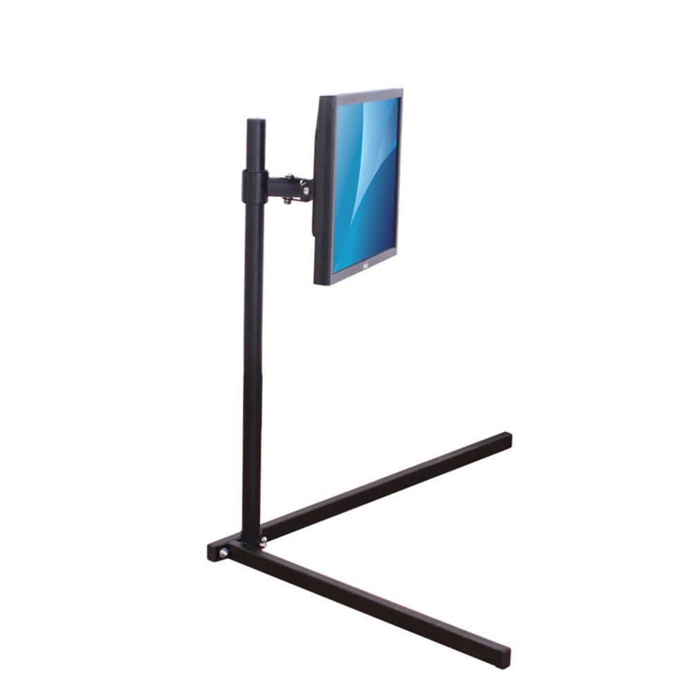 13"-24" LCD LED TV Mount Rotary Rack Monitor Holder Floor Stand Height 100cm Easy Installation Light Weight