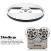 7 Inch Empty Reel, Aluminum Alloy 2 Hole Sound Tape Empty Reel, Replacement Part, 184g, for Nab Flange, Universal for Reel to Reel Tape (Silver) view 3