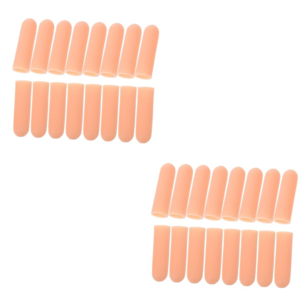 Mobestech 16 Pairs Protector Tape Thumb Covers Fingertips Protectors Hand Glove Protection Grips Anti Sleeves Protecting Cover