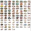 100 Pack Bearded Dragon Stickers (Large Size), Bearded Dragon Graphic Decal Sticker for Laptop, Phone, Car, Water Bottle, Stickers for Bearded Dragon Lovers view 2