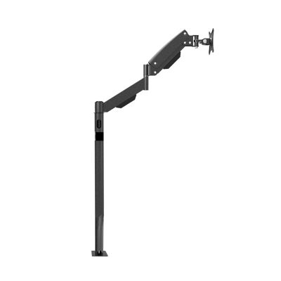UPGENT 13""-27"" LCD Monitor Floor Stand Sofa Side Fixed TV Mount Computer Monitor Holder Gas Spring Arm LD216A Loading 10kgs (Color : LD216B Floor Mount)