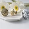 ELTOX Brass Oval Knob Kitchen Cabinet Handles Door Pull Knobs for Dresser Drawer Solid Brass Chrome Furniture Hardware 1Pcs view 3