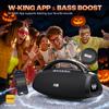 330W Peak Loudest Boom Box, 7.5" Subwoofer/2.1Ch/IPX7 Waterproof, 200W RMS Party Large Bluetooth Speaker Wireless with 2 Woofers/DSP/BT5.4/APP/Fast Charge/OTG/AUX/Guitar-in, Massive Bass for Outdoors view 3